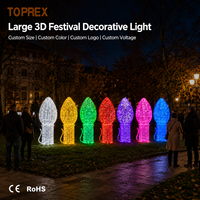 Décorations de Noël géantes pour pelouse, ampoules LED 3D surdimensionnées, sculpture de gros ampoules C9, lumières de jardin rétro sur piquets