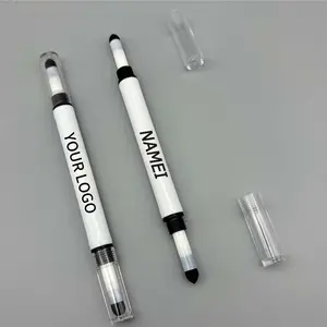 Custom Logo Eye Shadow Eye Shadow Tube Smooth Moisturizing Double Ended Makeup Stick Plastic