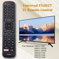 Nueva muestra gratis de control remoto de tv EN2B27 para HISENS LED TV inteligente ABS nuevo material 433mhz Universal controlador inalámbrico en stock
