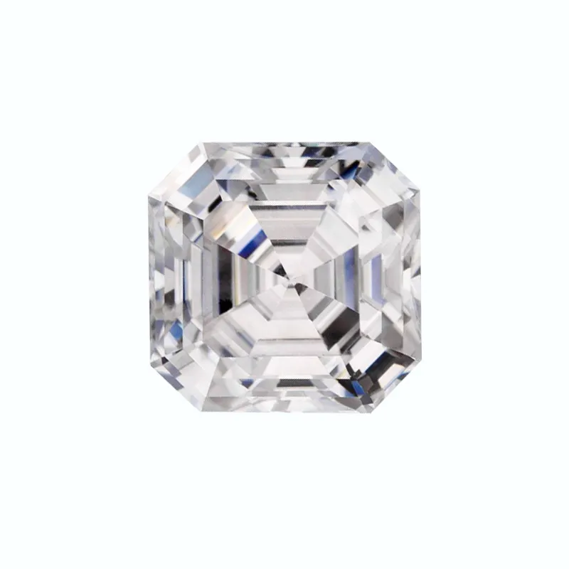 0.1-6Carat octavia Asscher Cut DEF White Color Moissanite Diamond For Jewelry Making