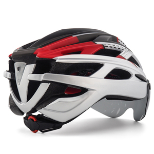 Casco de bicicleta ultraligero CE CPSC con gafas magnéticas, casco De Ciclismo trasero con luz LED, casco De seguridad transpirable para bicicleta - Product Image 3