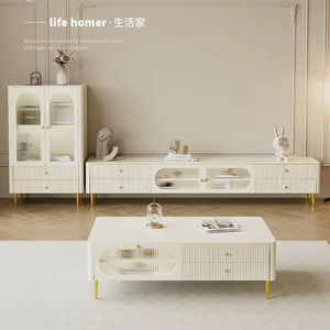 Mobile TV Moderno di Lusso <span class=keywords><strong>Sospeso</strong></span> a Parete, Design in Legno, Unità di Arredo e Stoccaggio per Soggiorno - Product Image 2