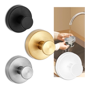 Stainless Steel Vacuum Suction Cup <strong>Hook</strong> Non-Perforated Seamless Metal Coat <strong>Hook</strong> for Kitchen Bathroom Cloth Product <strong>Hooks</strong> <strong>Rails</strong> - Product Image 5