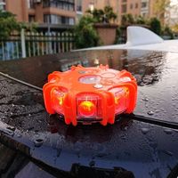 Kit de 6 feux de signalisation d'urgence rechargeables pour voiture, feux de signalisation routière à LED avec base magnétique