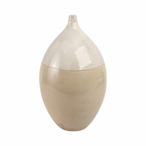 Vaso in ceramica scultoreo arrotondato con finitura testurizzata per soggiorno, camera da letto, decorazioni per la casa - Product Image 4