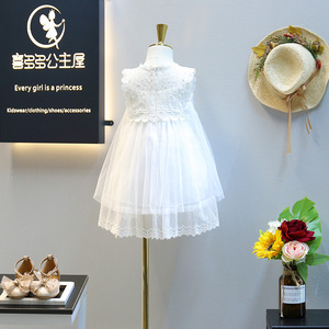 Nuevos Productos, Vestidos de Tutu Florales con Rostro de Ángel para Cumpleaños, Vestidos de Algodón para Niñas, Verano, Venta al por Mayor desde China - Product Image 2