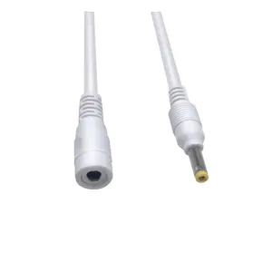 dropshipping LOW VOLTAGE DC Power Extension Cable 4.0*1.7mm for xiaomi router projector white color DC extension cable 1M