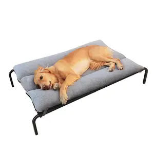 Zomer Verhoogde Hond Bed Cot Met Koeling Ijs Pad Outdoor Reizen Huisdieren Camping Hond Bed