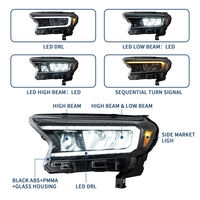 Phare avant à LED pour Ford Ranger T6 T7 T8 XL XLT Wildtrak Raptor 2016-2021 Auto Led Headlight