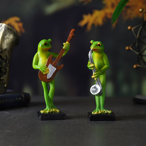 Figura Musical de Rana de Resina, Artesanía de Arte Místico, Decoración para el Hogar y Escritorio, Set de Regalo - Product Image 2