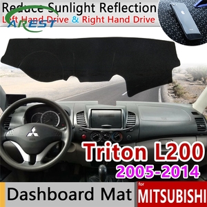Tapis de tableau de bord antidérapant pour Mitsubishi L200, Triton, stradas, barbarbe et chasseur, accessoires pour pare-soleil - Product Image 1