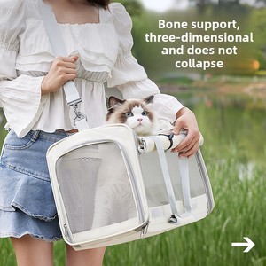 Bolsa de Transporte para Mascotas, Perros y Gatos, Transpirable, de Tela Oxford, Portátil, Suave y Ajustable, para Viajes en Avión y Alojamiento de Mascotas, Capacidad de 3 kg - Product Image 5