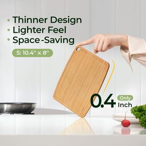 Tablas de Cortar de Madera de Bambú Carbonizada Aptas para Lavavajillas con Ranura para Jugos, Tabla de Cortar para Charcutería, Frutas y Verduras de Cocina - Product Image 3