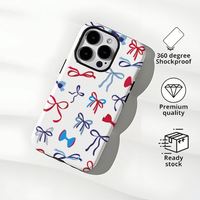 Funda de teléfono con lazo colorido para iPhone 17 16 15 14 13 12 11 Pro Max Plus X XR XS Air Anti-Fall Cover