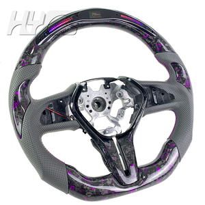 Ajuste para Infiniti Q50 QX50 Q60 2013-2022 Volante de carbono forjado en escamas doradas Volante deportivo de cuero de alta calidad personalizado - Product Image 3