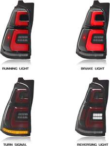 Kit de Luces Traseras LED para Toyota 4Runner 2003-2009, Carcasa Negra, Efecto de Luz Fluida, Fácil Instalación - Product Image 4