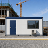 Unité d'hébergement modulaire préfabriquée en panneaux sandwich d'acier de 40 pieds pour dortoir de travailleurs de chantier