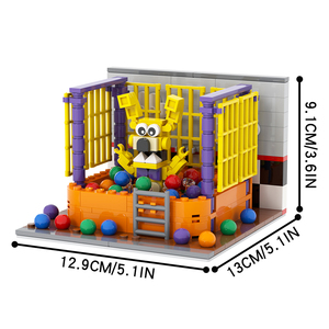 294 Piezas MOC1566 FNAF Into the Pit Freddy's Room Foxy Midnight Bear, Juego <span class=keywords><strong>de</strong></span> Bloques <span class=keywords><strong>de</strong></span> Construcción, Kits <span class=keywords><strong>de</strong></span> Ladrillos MOC, Juguetes para Niños, Mould King - Product Image 2