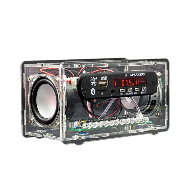 FM Radio BLE Speaker DIY Parts 3W*2 BLE Compatible Speaker Amplifier Speaker Kit