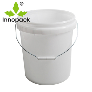 Seau en plastique de 20 litres de qualité alimentaire, 5 gallons, avec poignée et couvercle - Product Image 4