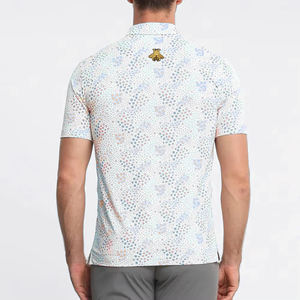 Polos de golf de LICRA de poliéster de alta calidad personalizados OEM rendimiento de secado rápido e impresión digital con Polo de golf bordado - Product Image 2