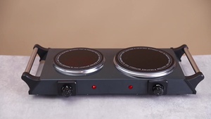 Plaque de cuisson en céramique à deux brûleurs Cuisinière Plaques de cuisson électriques Cuisinière - Product Image 3