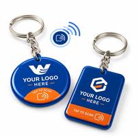Muestra Gratuita, Llavero NFC de PVC con Logotipo Personalizado, Chip Inteligente, Escaneo por Aproximación, Regalo Promocional, Directo de Fábrica, MOQ Bajo