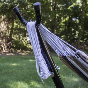 Support de hamac double d'intérieur Woqi, lit de hamac réglable pour deux personnes avec structure en acier, très populaire, portable, pour adultes, pratique pour l'extérieur - Product Image 6