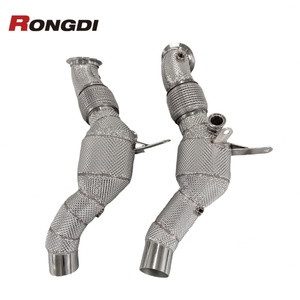 ท่อแคทดาวน์ไพพ์สำหรับรถเฟอร์รารี่ F8 สไปเดอร์/ทริบิวโต้ 3.9T V8 ระบบไอเสียแบบไหลสูงพร้อมแคท - Product Image 5