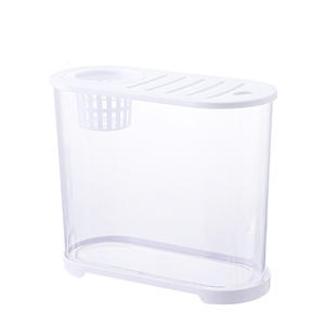 Nuevo modelo de tanque de peces dorados, Acuario de escritorio, vidrio de imitación transparente para espacios pequeños medianos para el hogar, sala de estar - Product Image 5