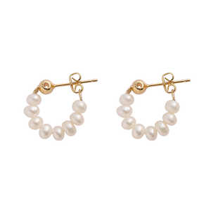 Pendientes de Perlas de Agua Dulce Naturales Hechos a Mano WENCHI, 400g, Joyería Elegante - Product Image 1