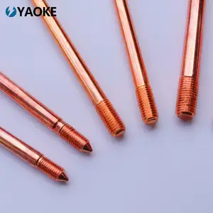 Factory Wholesale Deep Copper Earth Rod Earthing 16mm Price