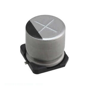 Distribuidor Autorizado, Condensador de Aluminio de Montaje Superficial de 330 uF, 330UF 20% 35V SMD UCW1V331MNL1GS - Product Image 1