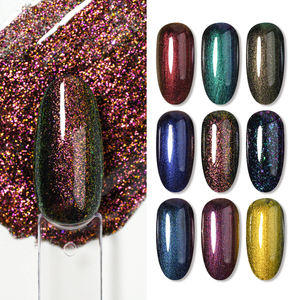 Nuevo Esmalte de Uñas en Gel Camaleón Profesional Ultra Brillante, Color Azul Púrpura Cromado, <span class=keywords><strong>Semipermanente</strong></span>, para Arte de Uñas - Product Image 5