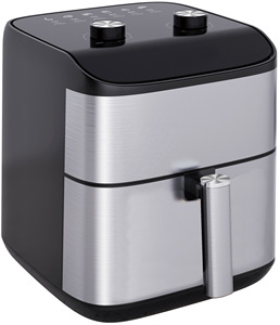 <span class=keywords><strong>Friggitrice</strong></span> <span class=keywords><strong>ad</strong></span> <span class=keywords><strong>Aria</strong></span> Smart da 4L in Acciaio Inossidabile, Design Moderno Quadrato, per Cucina Sana Domestica: Bistecche, Pollo, Torte - Product Image 2
