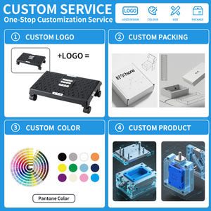 Оптовая продажа, прямоугольный пластиковый скользящий стул для ног с колесами для домашнего офиса и спальни - Product Image 4