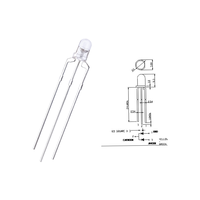 Fabricant Vente en gros Diode diodelée blanche et rouge DIP Led 3mm Anode à cathode commune bicolore diffuse à plat rouge et vert