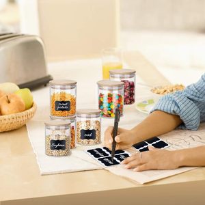 Customized Logo Wholesale Reusable Airtight <b>Kitchen</b> Glass <b>Jar</b> Container Food <b>Storage</b> with Lid - Product Image 2