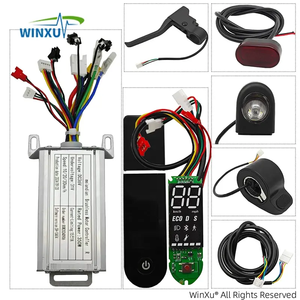 ชุดควบคุมมอเตอร์ไร้แปรงถ่าน 36V 350W สำหรับจักรยานไฟฟ้า สกู๊ตเตอร์ไฟฟ้า พร้อมจอแสดงผล LED และคันเร่ง สำหรับซ่อมแซม Xiaomi M365 - Product Image 1