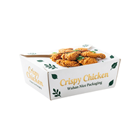 Boîtes à emporter jetables en gros, pliables, en papier kraft, pour frites, poulet, hamburgers, en-cas, emballages, service OEM ODM