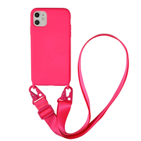 Étuis de téléphone portable imperméables et antichoc pour femmes avec sangle de cou transversale pour 15/14/13/12/11 Pro Max/8/6/7 Plus