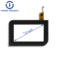 Panel de Pantalla Táctil Capacitiva de 4.3 Pulgadas, Interfaz IIC, Color Negro, Clasificación IK10, para Uso Médico y en Juegos