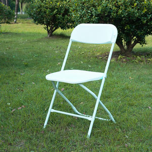 Sillas Plegables de Resina Blanca de Acero y Plástico para Eventos, Fiestas, Restaurantes, Capacitación y Comedor - Product Image 4