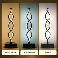 Lámpara de Mesa LED Moderna y Creativa en Forma de Corazón, Ajustable y Regulable, con Barra USB para Luz Nocturna de E-sports y Decoración de Escritorio