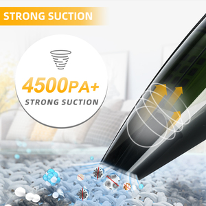 Aspirateur de voiture 4500Pa haute puissance Nettoyeurs d'intérieur de voiture Mini aspirateur sans fil sec et humide Aspirateur de voiture portable à main - Product Image 2