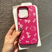 Papillon KT Simple à Creative Cases TPU Matériel Lanière Téléphone Cas pour iPhone 15/14