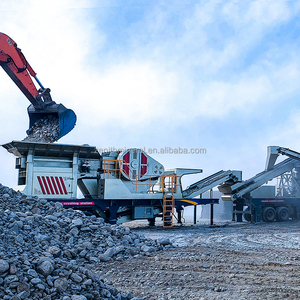 Mobiler Steinbrecher mit Dieselmotor Mobile Zerkleinerung station Traktor Steinbrecher für die Herstellung von Bau aggregaten - Product Image 4