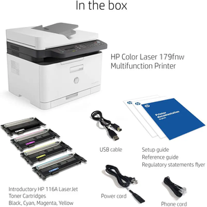 Cho <span class=keywords><strong>HP</strong></span> laser màu 179fnw không dây tất cả trong một máy in laser với in ấn di động & được xây dựng trong Ethernet, làm việc với Alexa (4zb97a) - Product Image 2