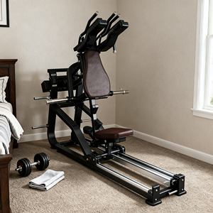 Presse à jambes commerciale haut de gamme avec fonction hack squat, dossier ergonomique pour un confort optimal lors de longues séances - Product Image 5