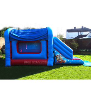 <span class=keywords><strong>Maison</strong></span> gonflable 3in1 pour enfants <span class=keywords><strong>Mickey</strong></span> Mouse Clubhouse avec <span class=keywords><strong>toboggan</strong></span> en PVC sans plomb de l'usine de gonflables de Guangzhou - Product Image 4